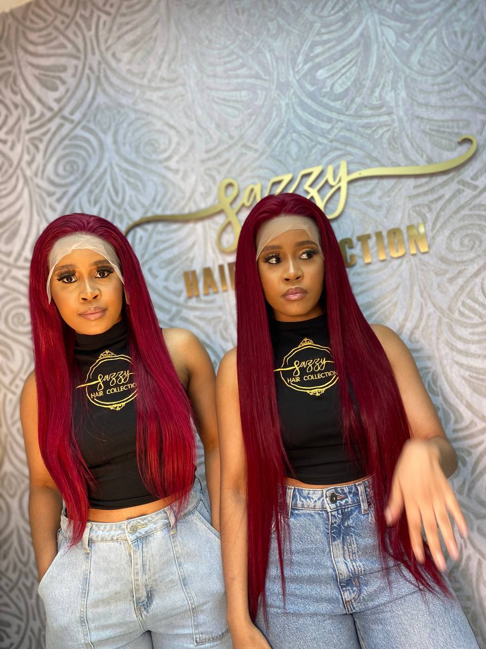 Maroon Frontal Wigs