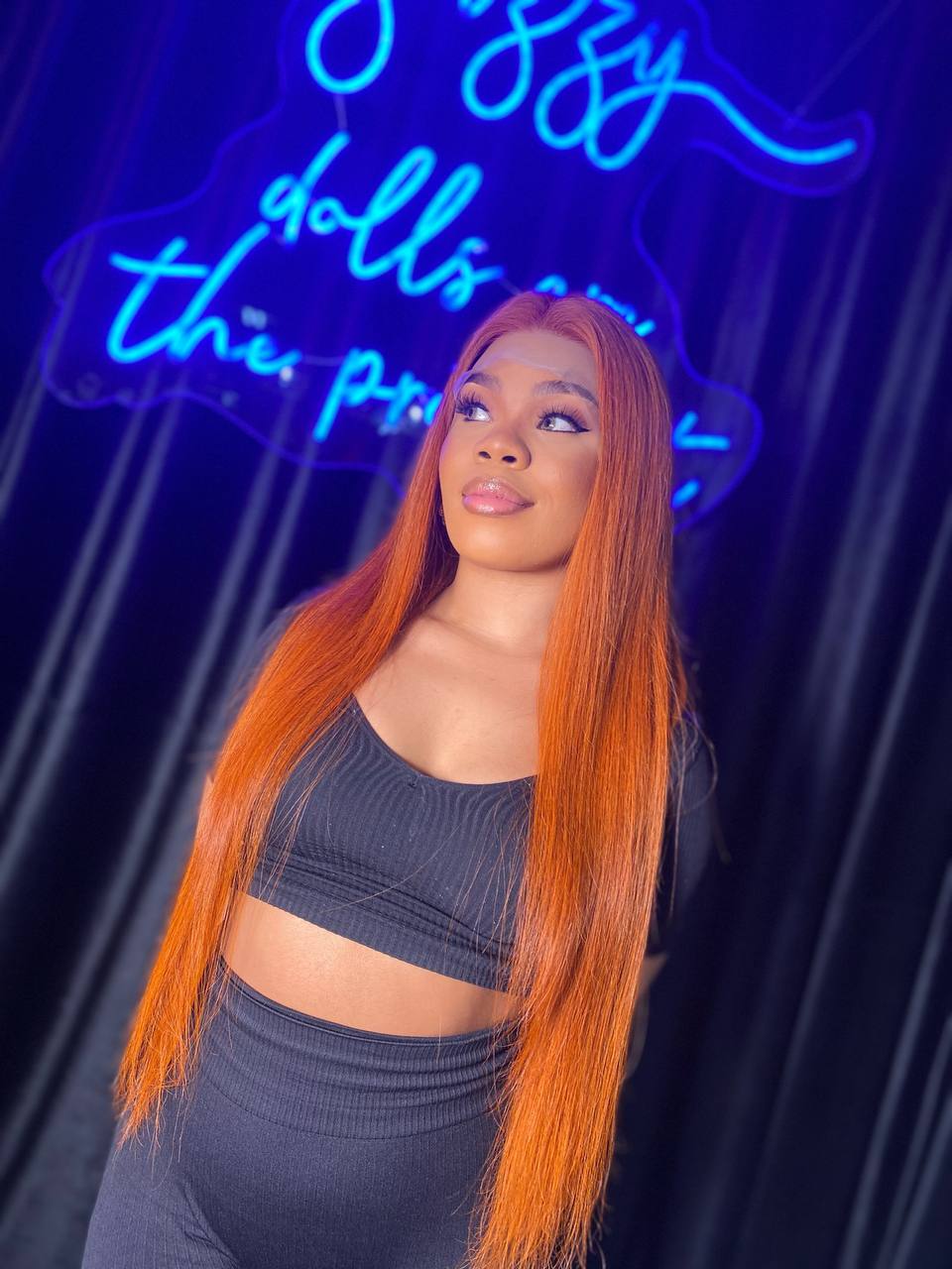 Burnt Orange Frontal Wigs