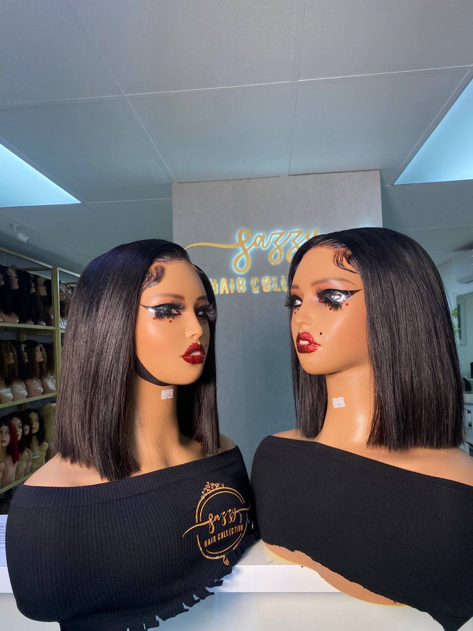 Glueless Peruvian straight wigs