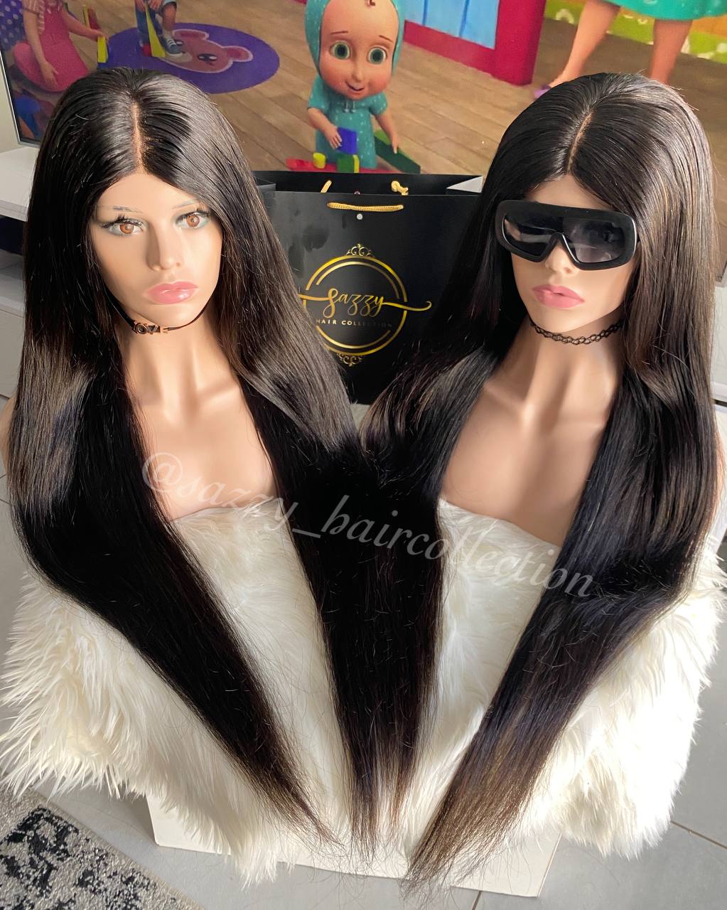 Silky Straight Virgin Closure Wigs