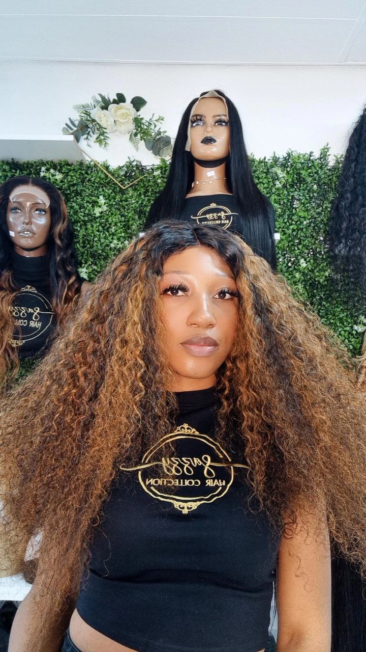 Double Drawn Curly Wigs