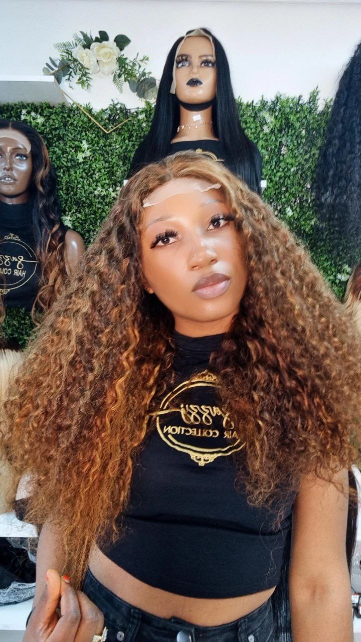 Double Drawn Curly Wigs