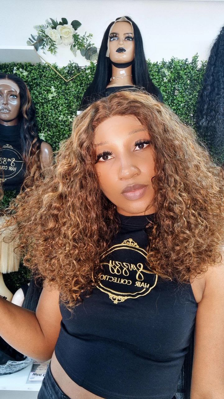 Double Drawn Curly Wigs
