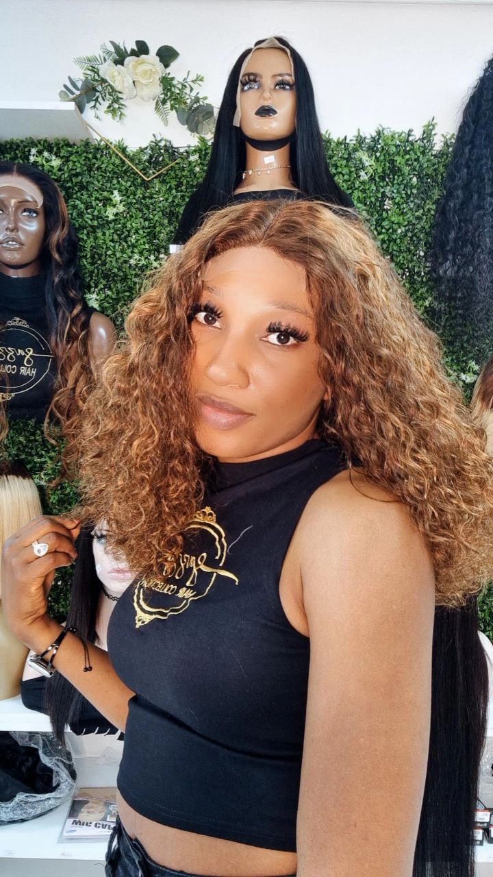 Double Drawn Curly Wigs
