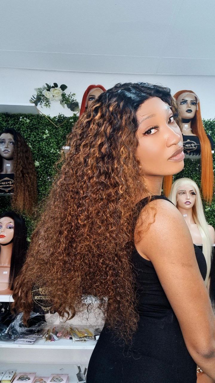 Double Drawn Curly Wigs