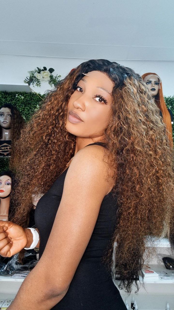Double Drawn Curly Wigs