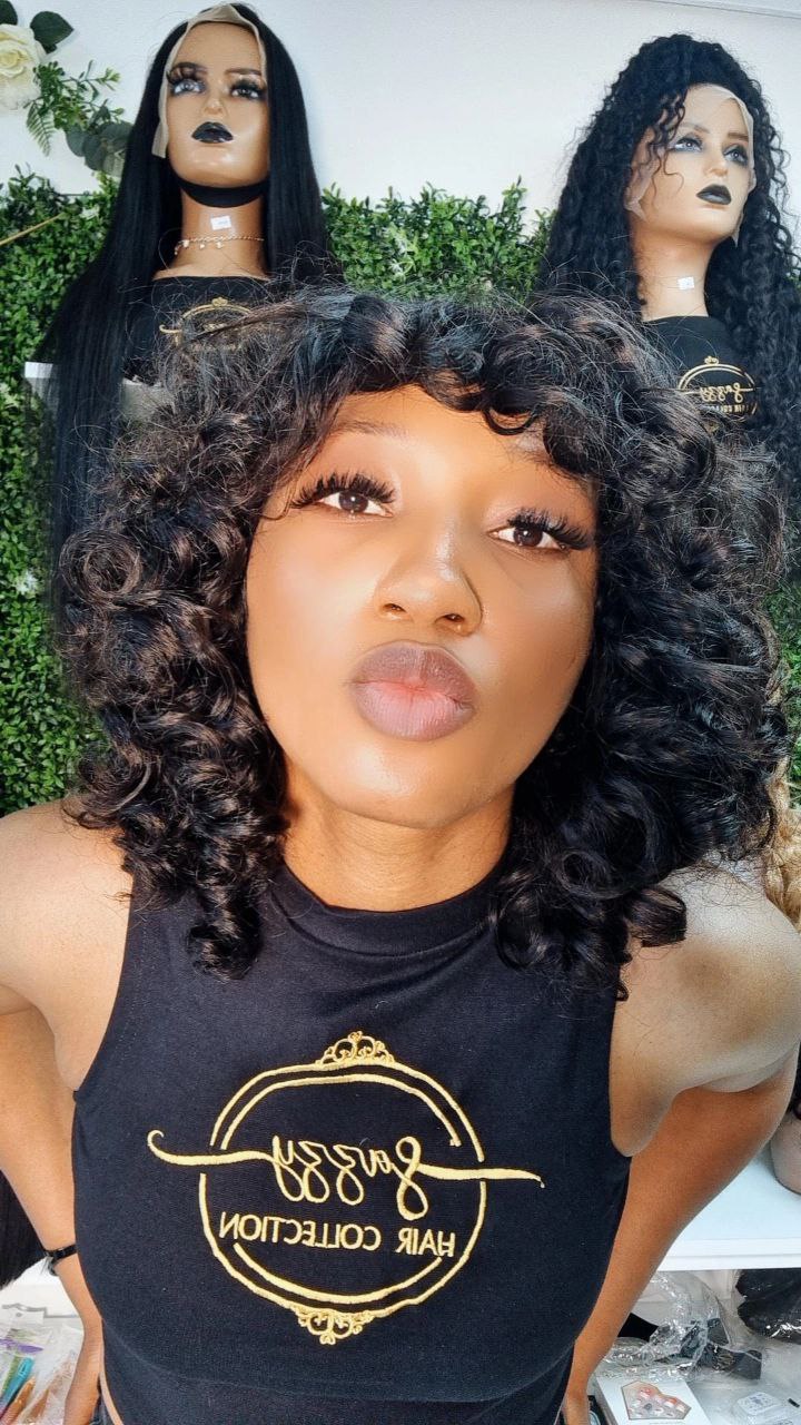 Bouncy Curls Fringe