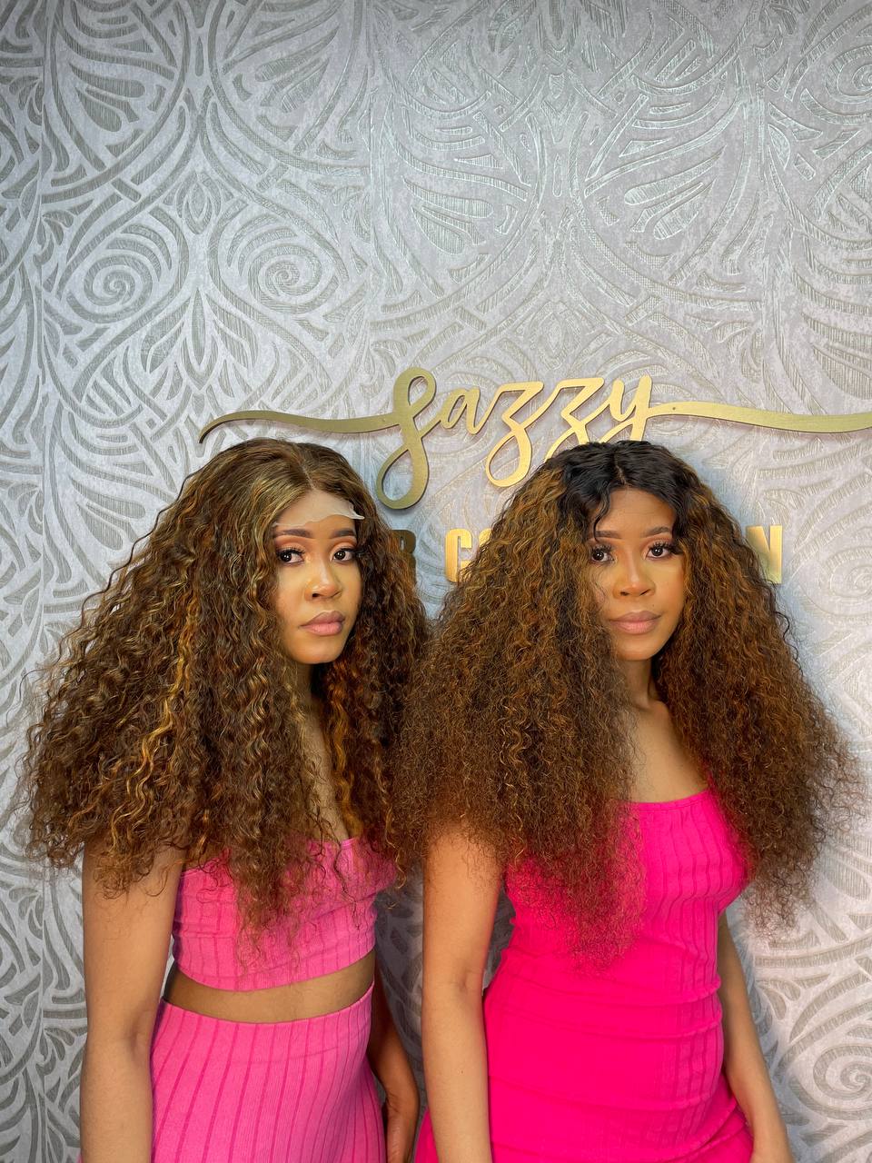 Double Drawn Curly Wigs