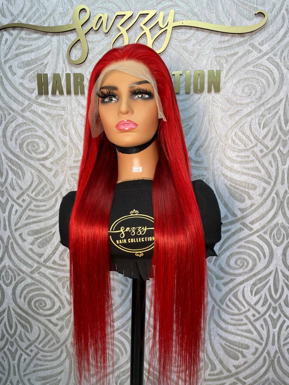 Red Frontal Wig