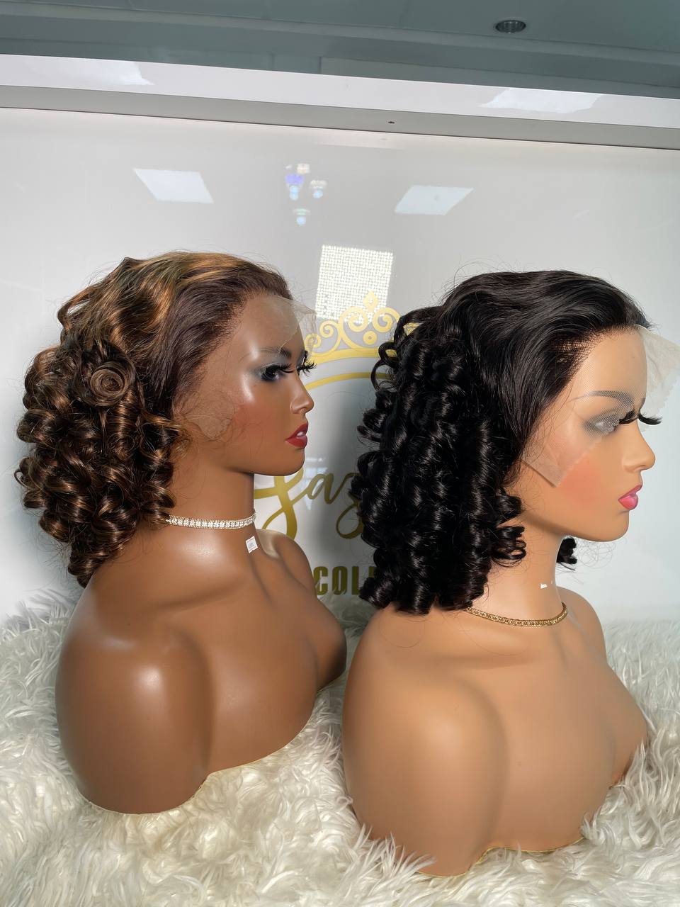 Bouncy Curls Frontal Wigs