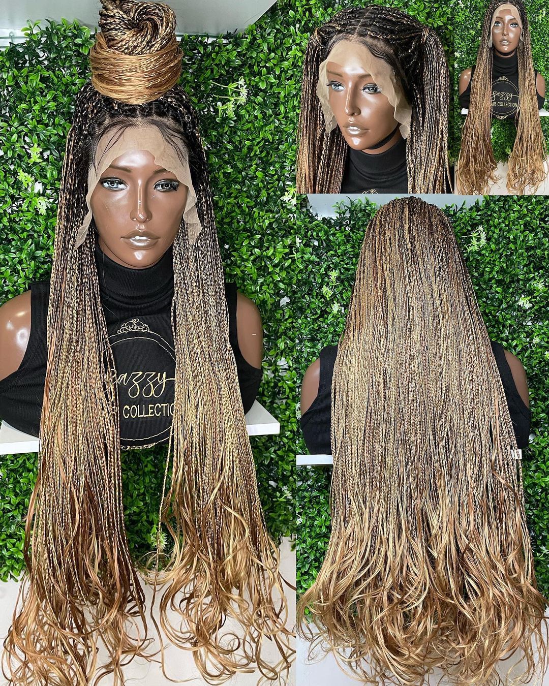 French Curly Braided Wigs