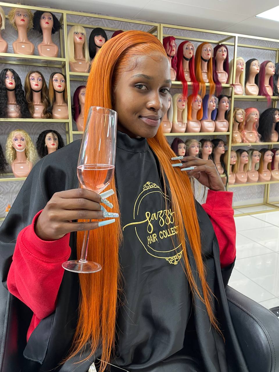 Burnt Orange Frontal Wigs