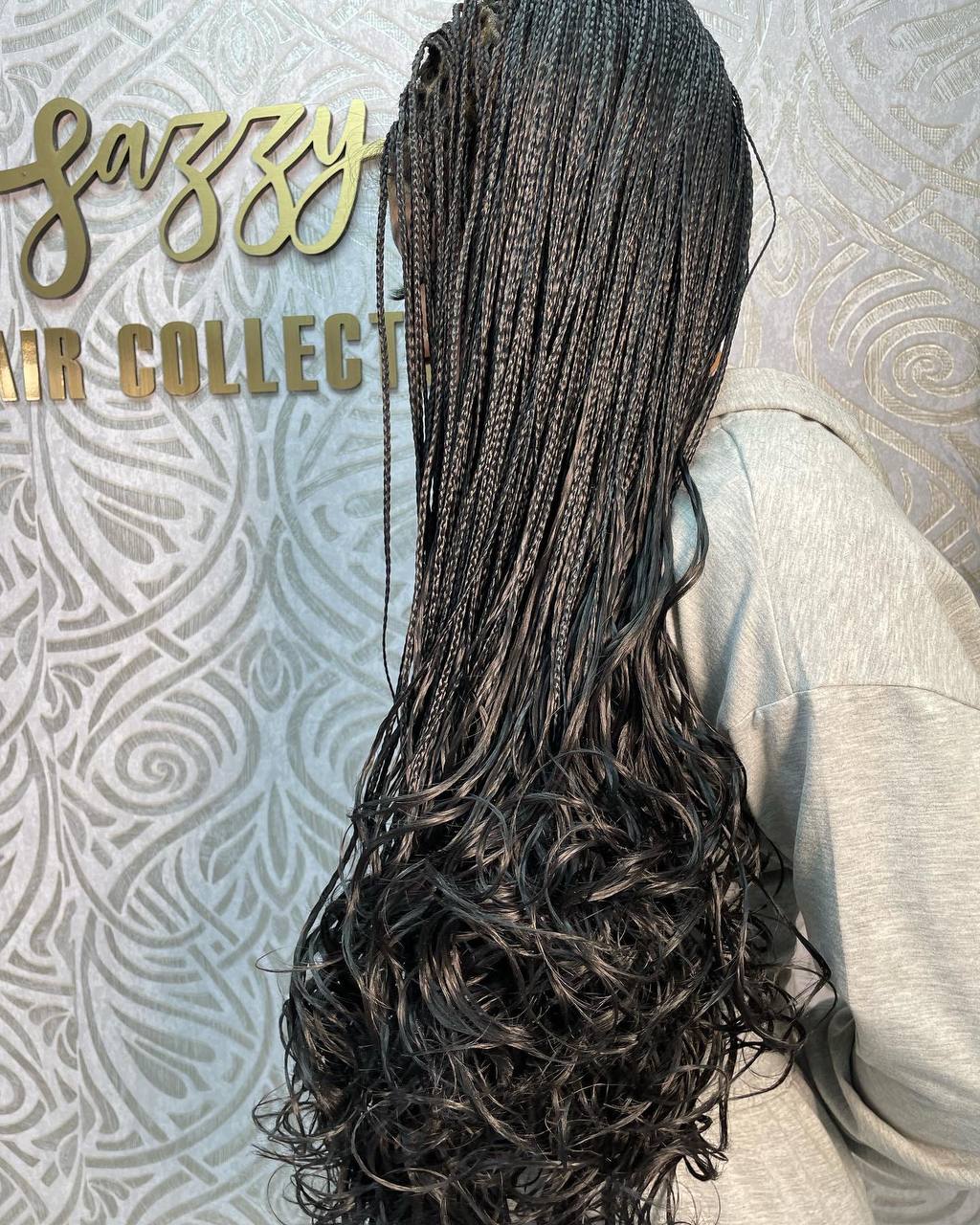 French Curly Braided Wigs