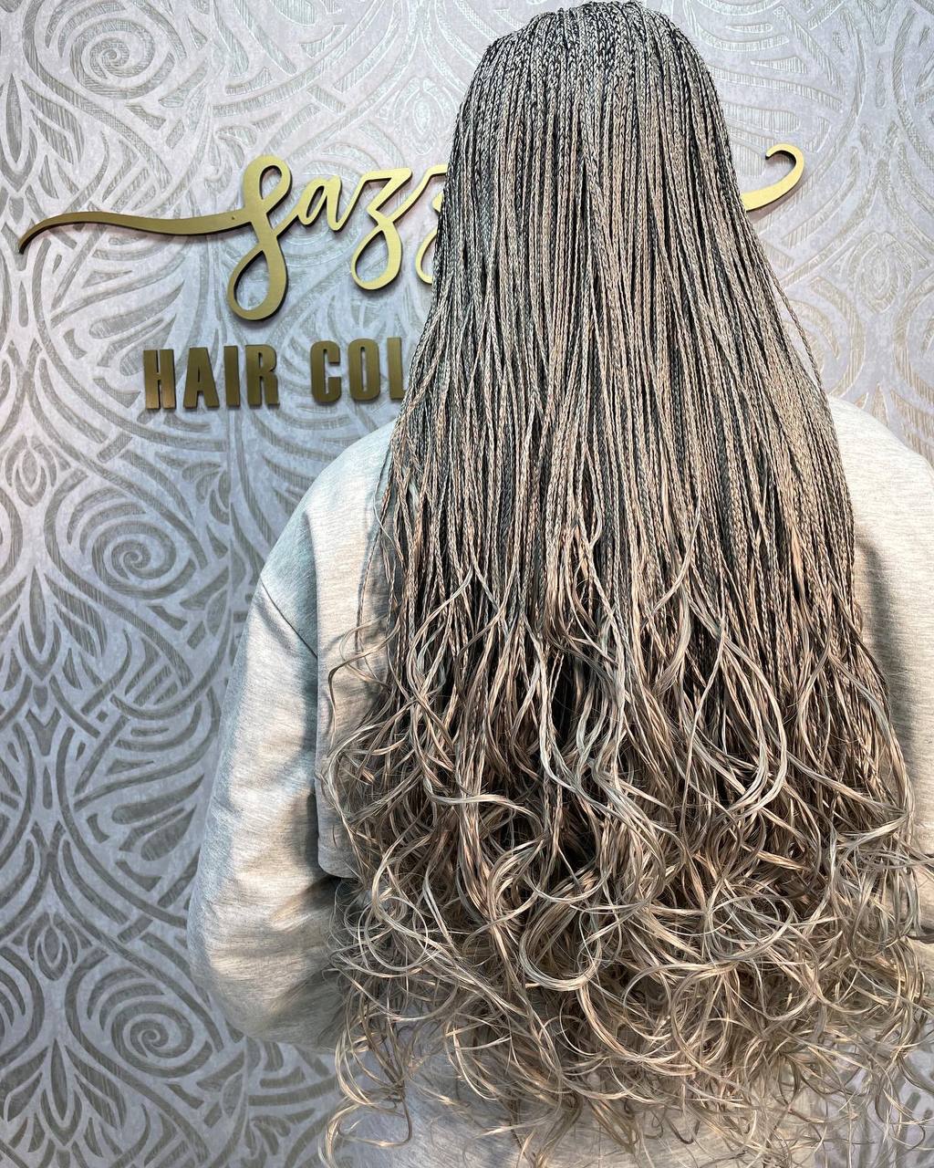 French Curly Braided Wigs