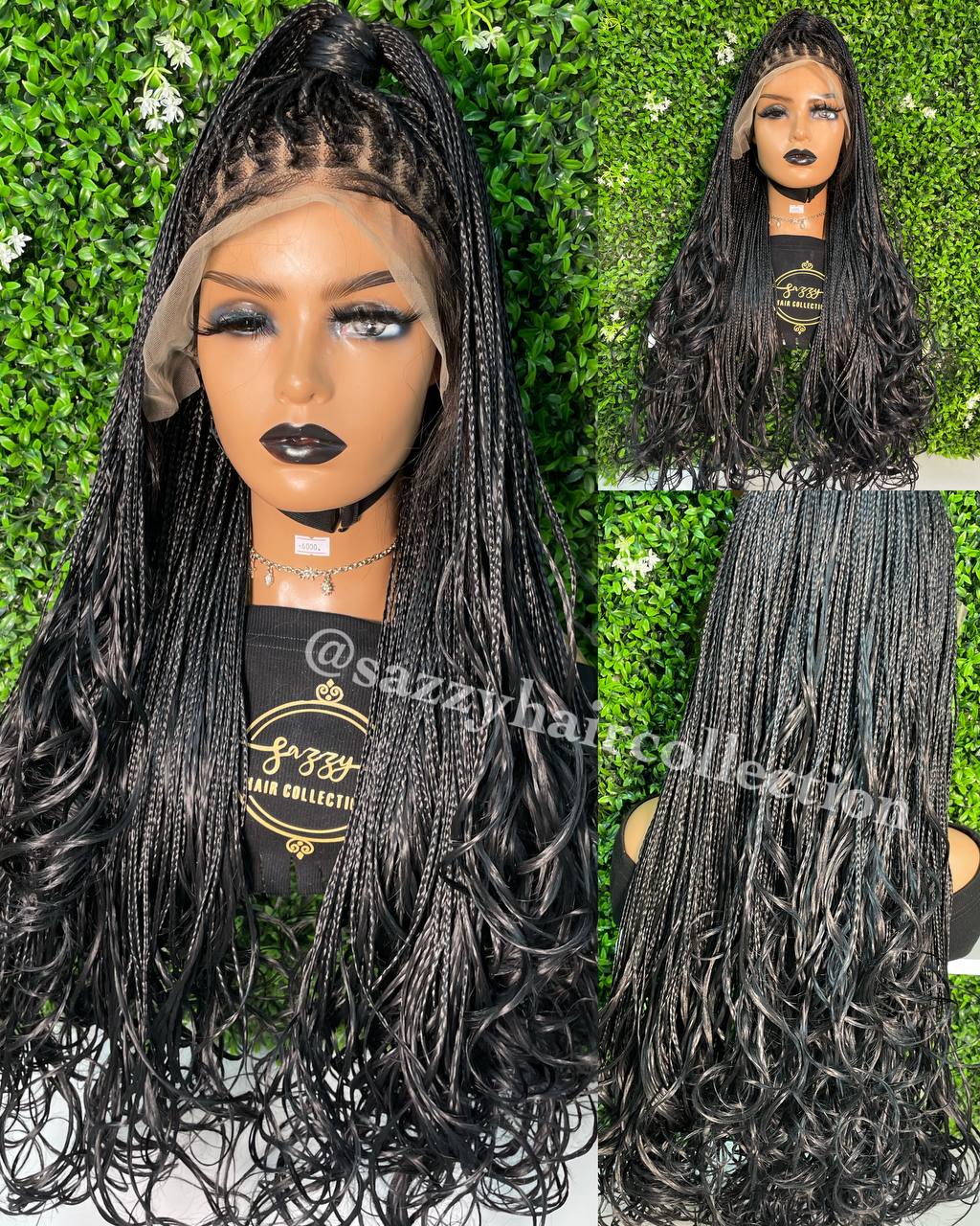 French Curly Braided Wigs