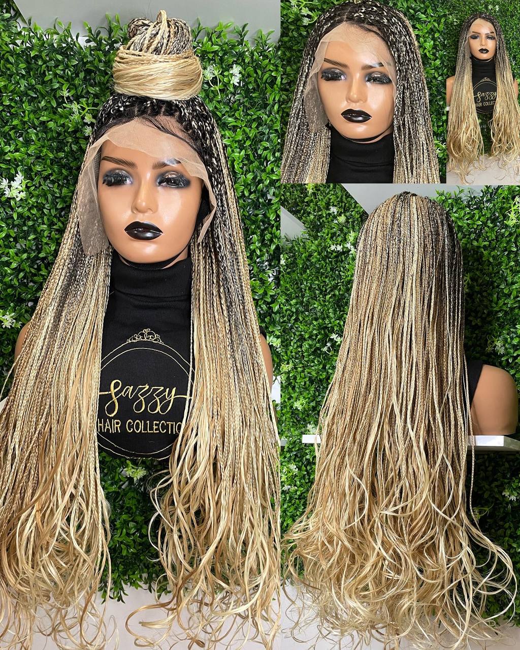 French Curly Braided Wigs
