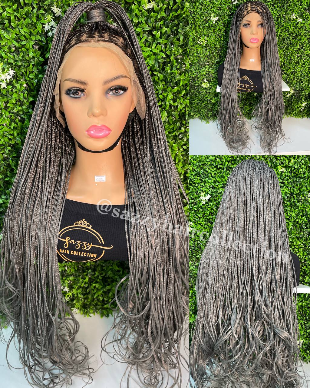 French Curly Braided Wigs