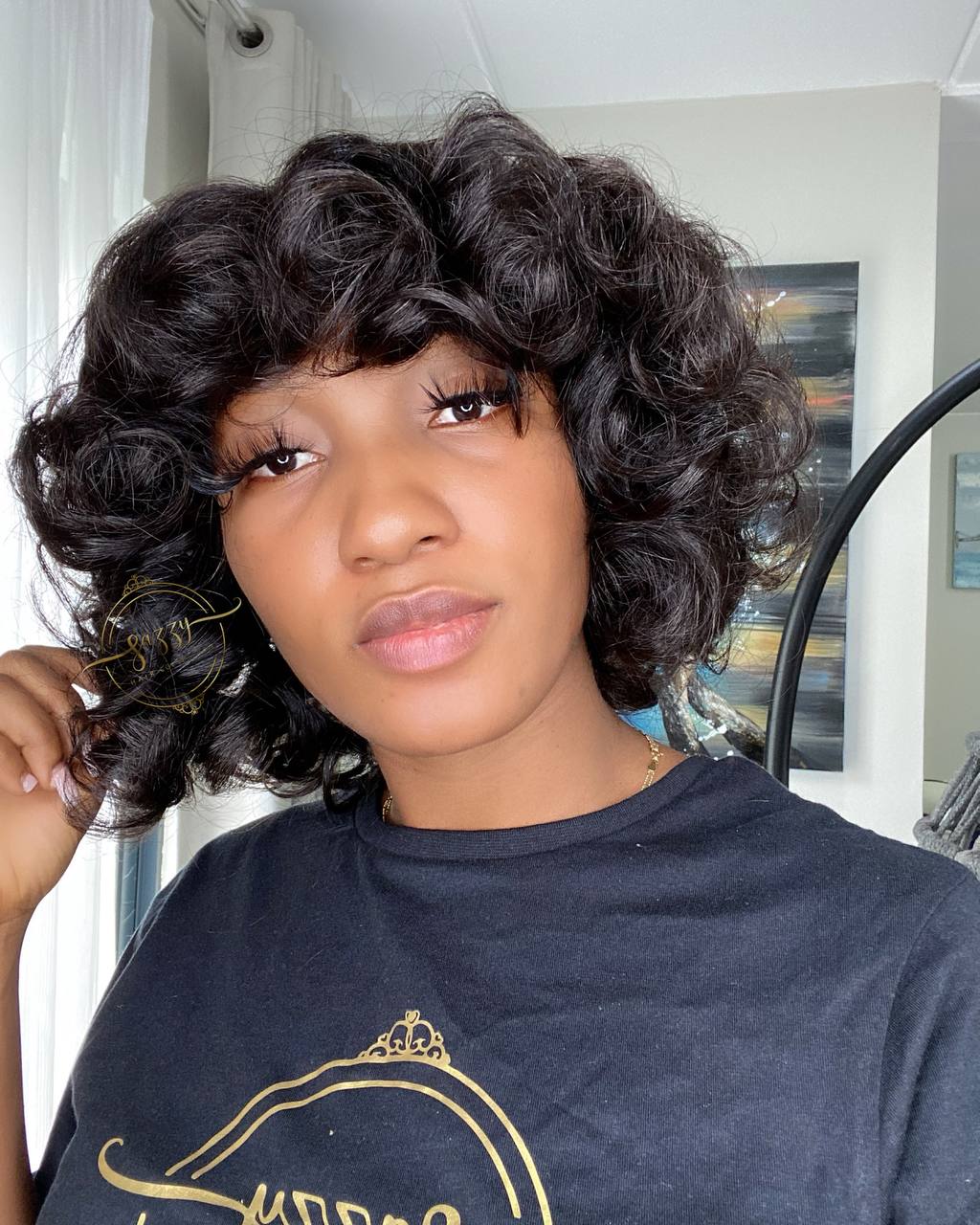 Bouncy Curls Fringe