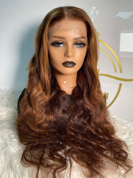 Honey Highlighted Bodywave Wig