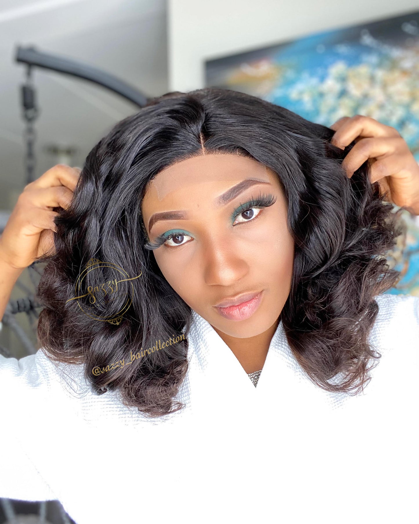 Bouncy Curls Closure Wigs
